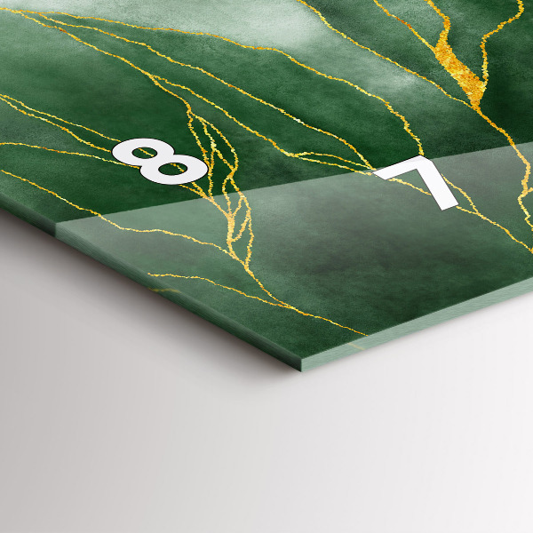 Vízszintes üvegóra Absztrakciós levelek