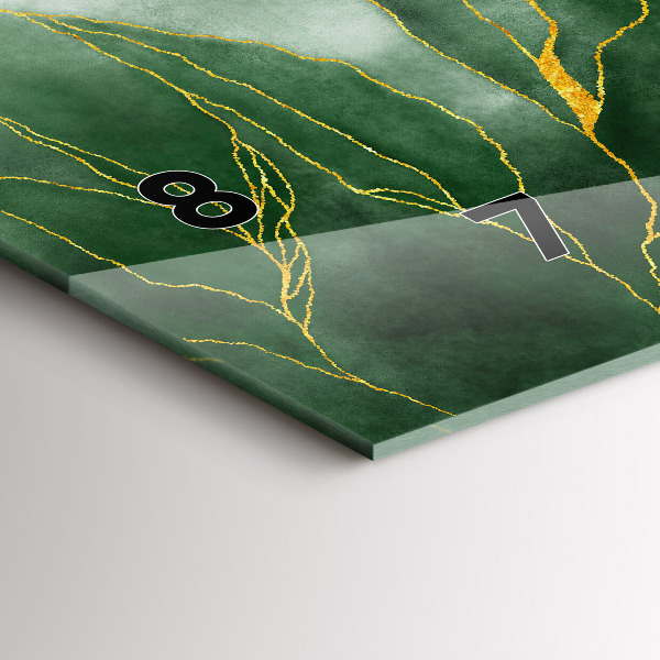 Vízszintes üvegóra Absztrakciós levelek