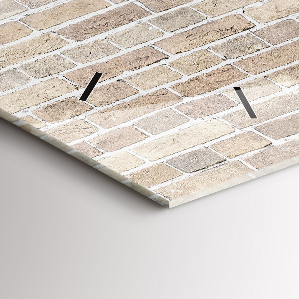 Vízszintes üvegóra Téglafal