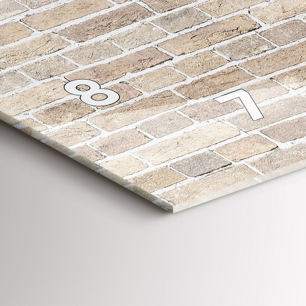 Vízszintes üvegóra Téglafal