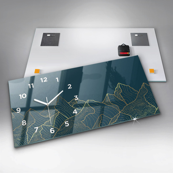 Vízszintes üvegóra Vázlat a hegyekről