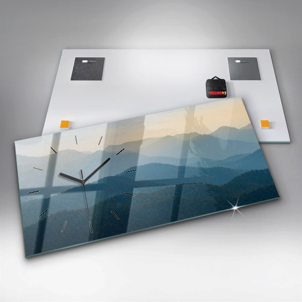 Vízszintes üvegóra Táj absztrakt