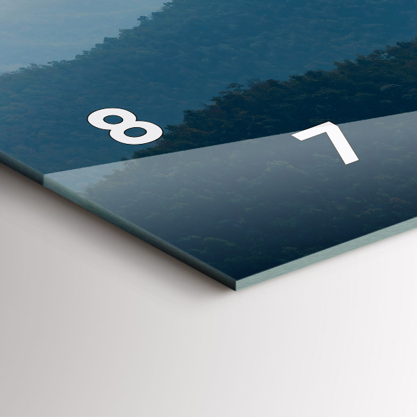 Vízszintes üvegóra Táj absztrakt