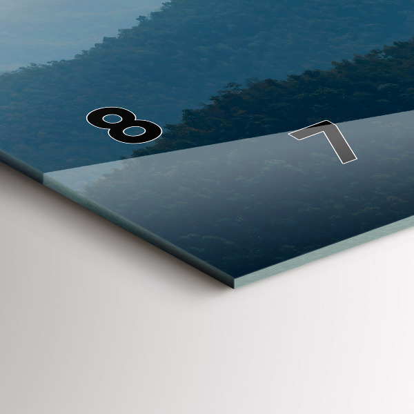 Vízszintes üvegóra Táj absztrakt