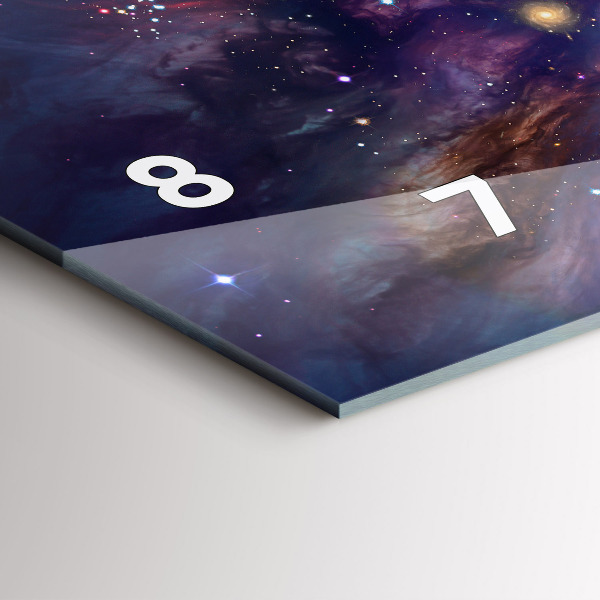 Vízszintes üvegóra Galaxis világ