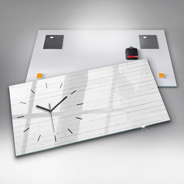 Vízszintes üvegóra Fa panelek minta