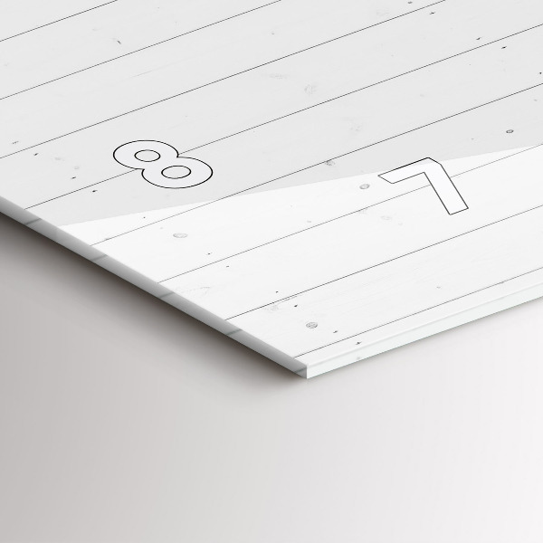 Vízszintes üvegóra Fa panelek minta