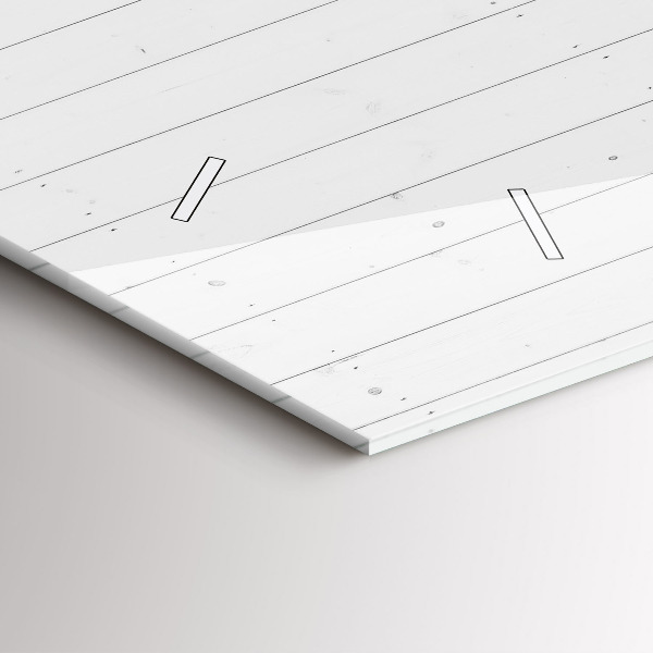 Vízszintes üvegóra Fa panelek minta