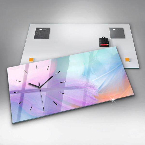 Vízszintes üvegóra Színes tollak