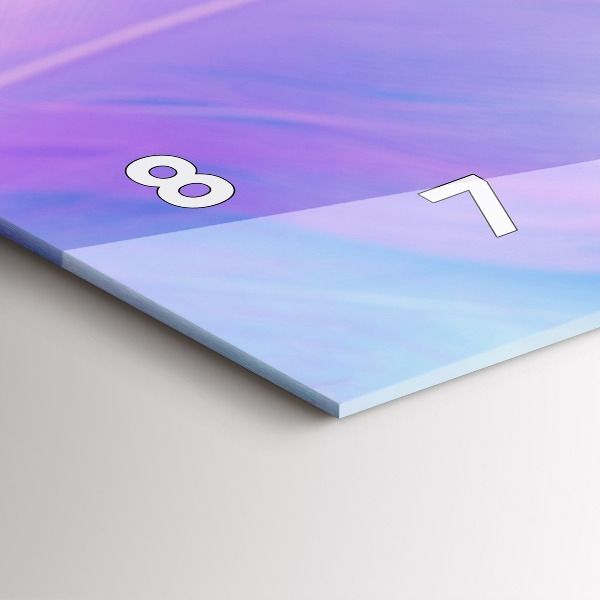 Vízszintes üvegóra Színes tollak