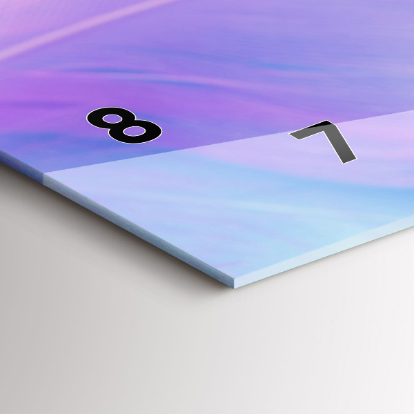 Vízszintes üvegóra Színes tollak