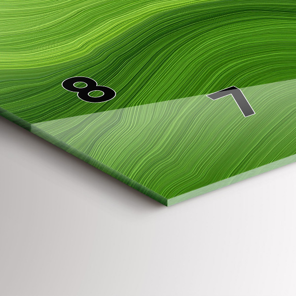 Vízszintes üvegóra Modern hullámok