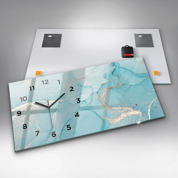 Vízszintes üvegóra Dekoratív márvány