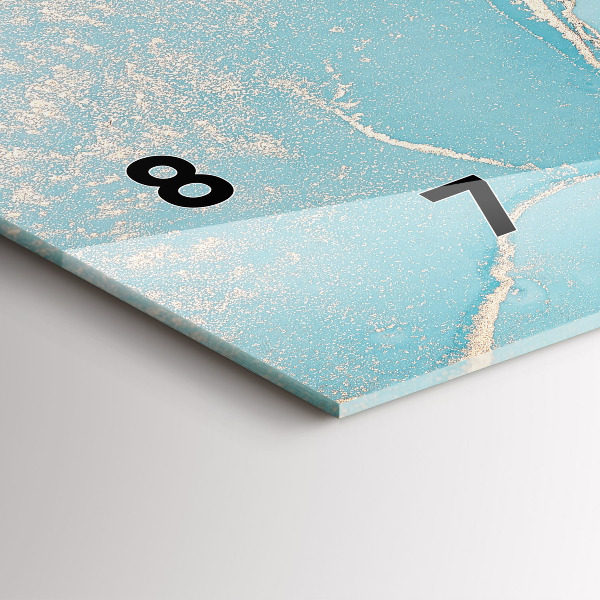 Vízszintes üvegóra Dekoratív márvány