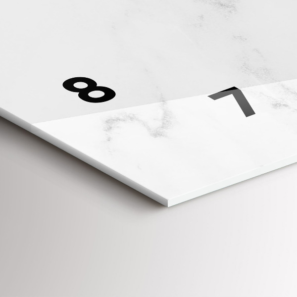 Vízszintes üvegóra Márvány