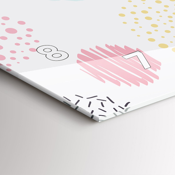 Vízszintes üvegóra Geometriai minta