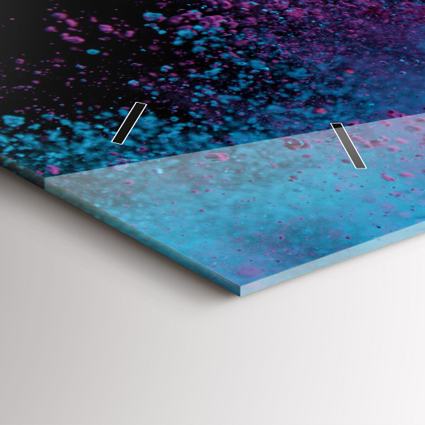 Vízszintes üvegóra A színek robbanása