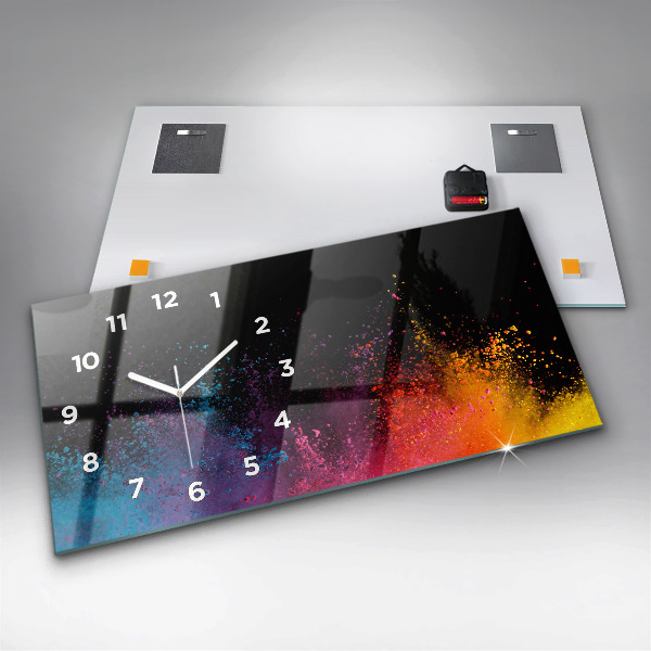 Vízszintes üvegóra A színek robbanása