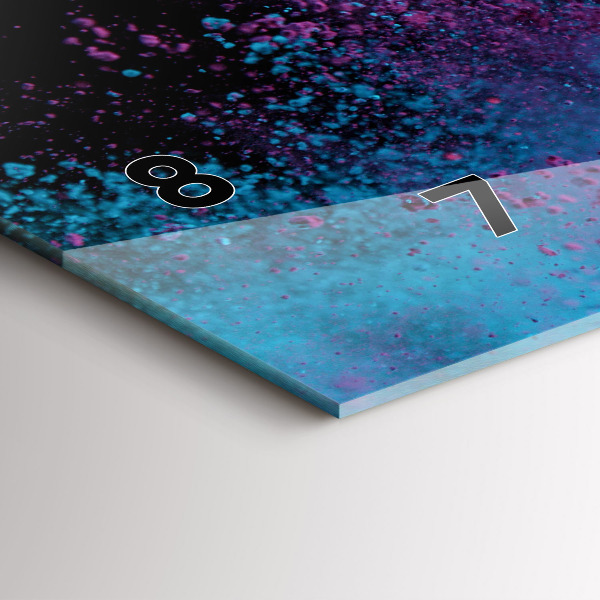 Vízszintes üvegóra A színek robbanása