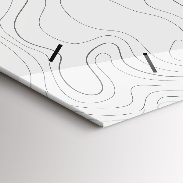 Vízszintes üvegóra Absztrakciós foltok