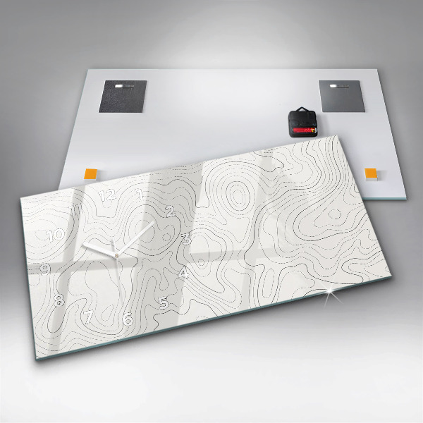 Vízszintes üvegóra Absztrakciós foltok