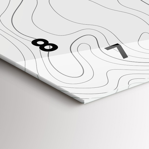 Vízszintes üvegóra Absztrakciós foltok