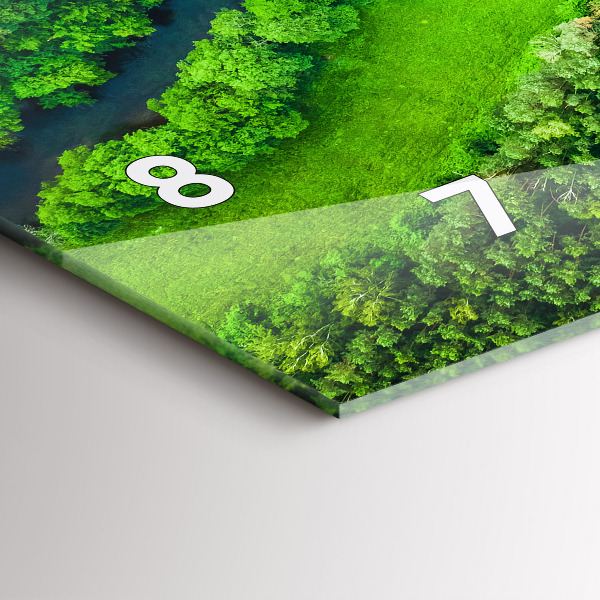 Vízszintes üvegóra Folyó az erdőben