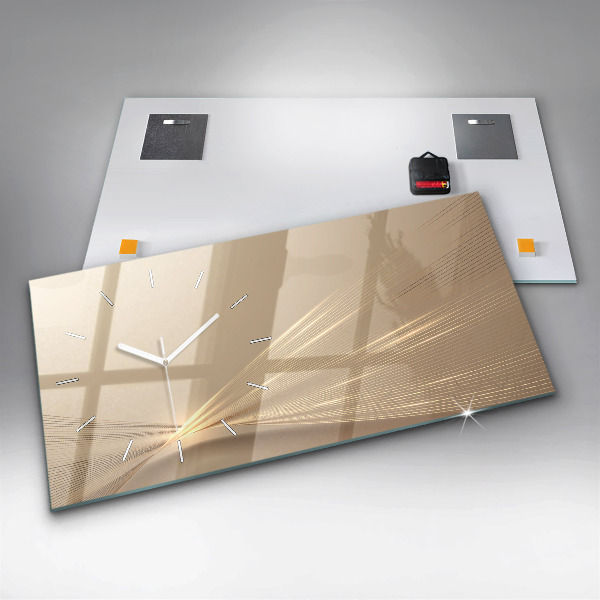 Vízszintes üvegóra Absztrakt fény