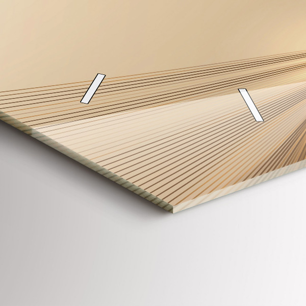 Vízszintes üvegóra Absztrakt fény