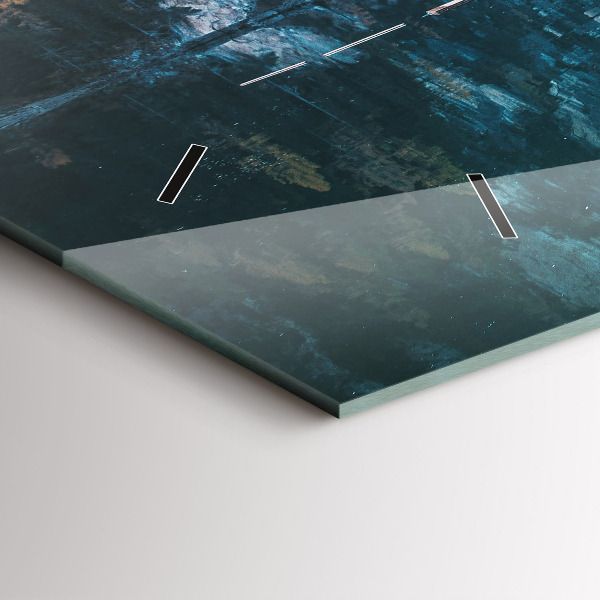 Vízszintes üvegóra Csónakok a tavon