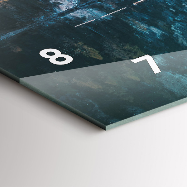 Vízszintes üvegóra Csónakok a tavon