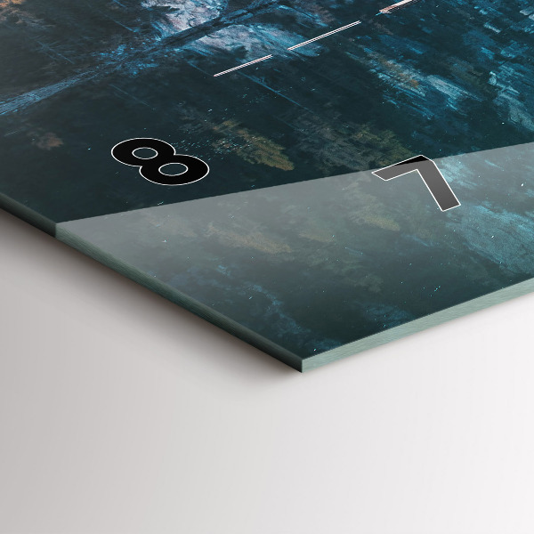 Vízszintes üvegóra Csónakok a tavon