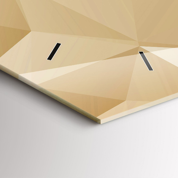 Vízszintes üvegóra Háromszögek absztrakt