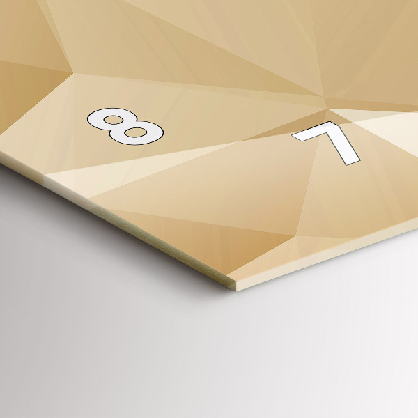 Vízszintes üvegóra Háromszögek absztrakt