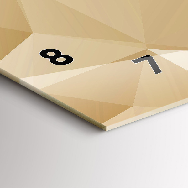 Vízszintes üvegóra Háromszögek absztrakt