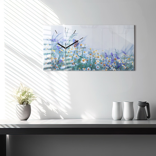 Vízszintes üvegóra Pillangó a réten