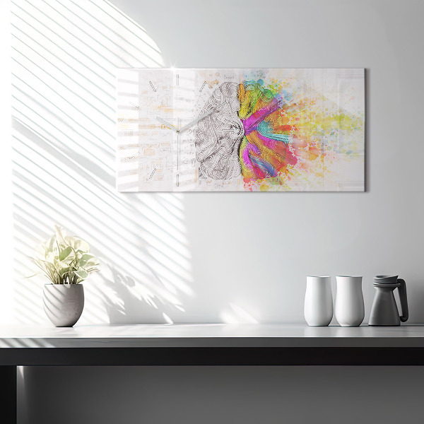 Vízszintes üvegóra Absztrakciós agy