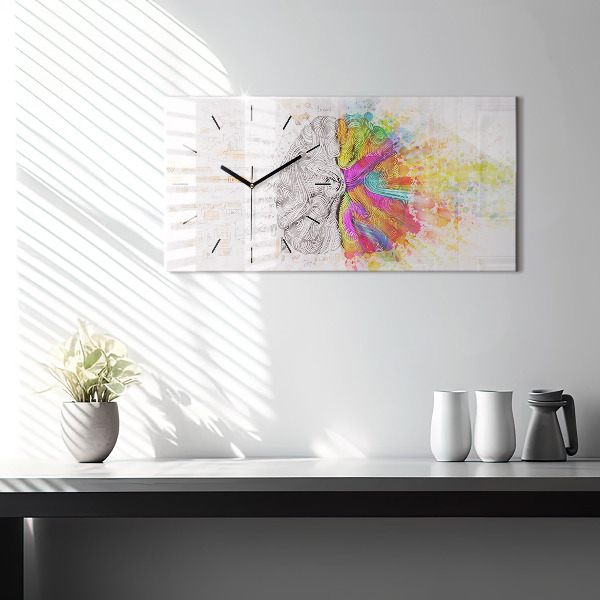 Vízszintes üvegóra Absztrakciós agy