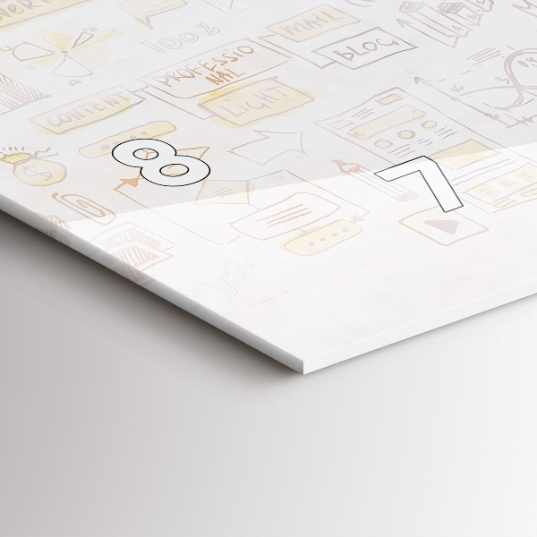 Vízszintes üvegóra Absztrakciós agy