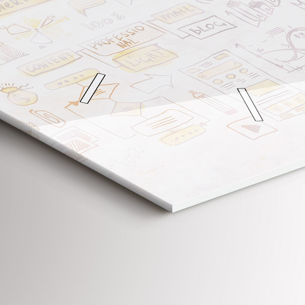 Vízszintes üvegóra Absztrakciós agy