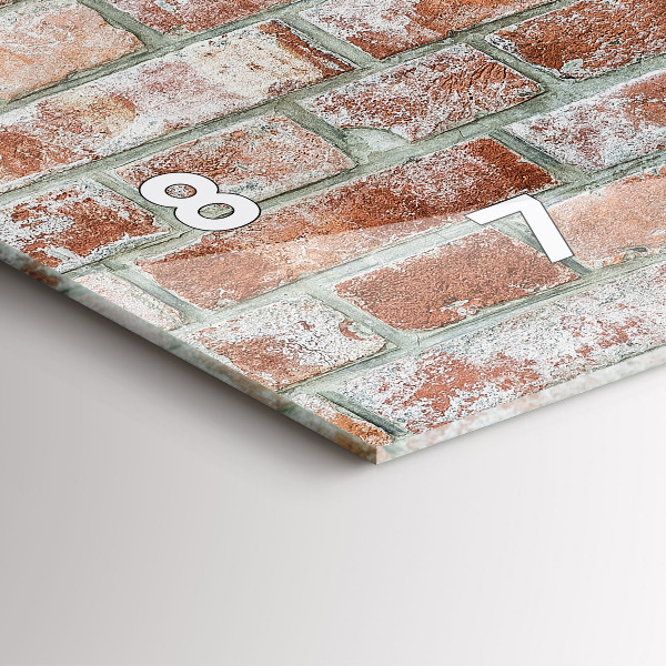 Vízszintes üvegóra Téglafal