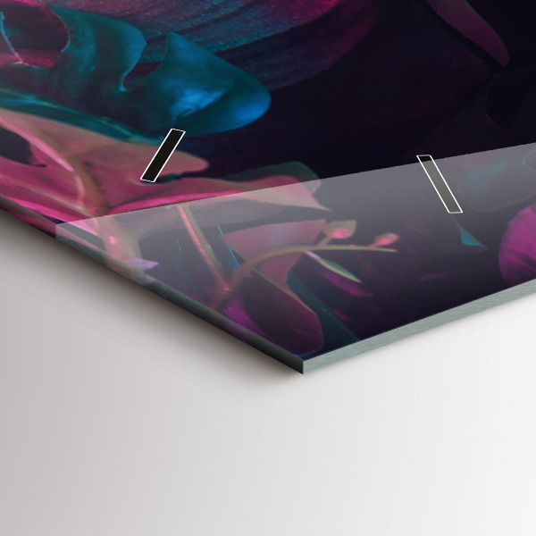 Vízszintes üvegóra Egzotikus virágok