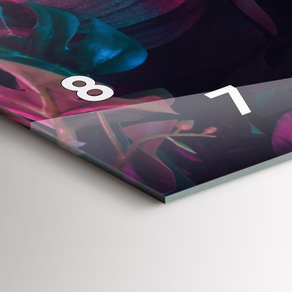 Vízszintes üvegóra Egzotikus virágok