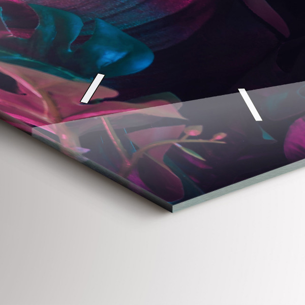 Vízszintes üvegóra Egzotikus virágok