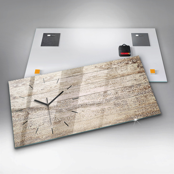 Vízszintes üvegóra Fa panelek