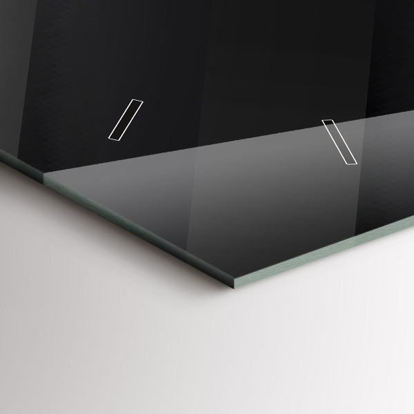 Vízszintes üvegóra Sötét falminta