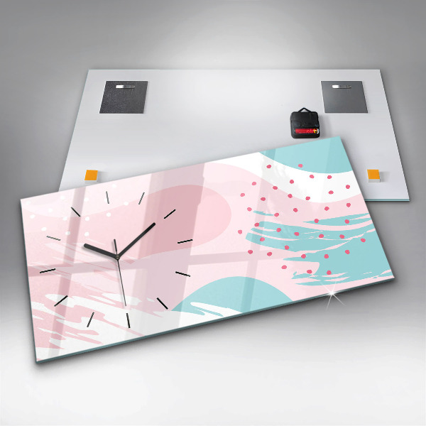 Vízszintes üvegóra Pasztell absztrakció