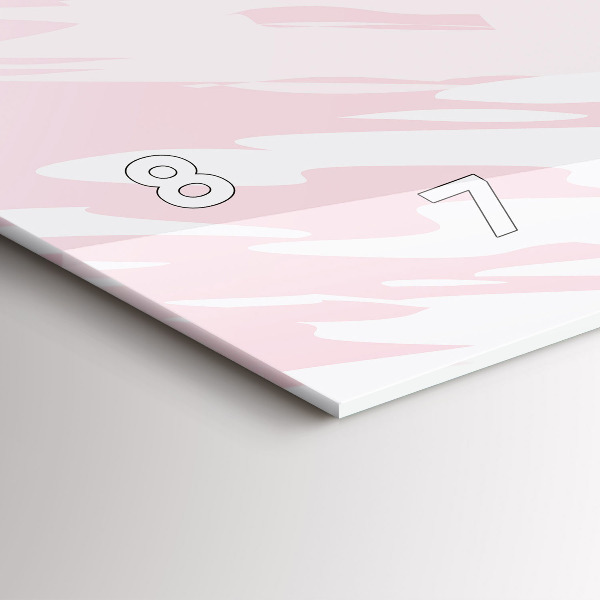 Vízszintes üvegóra Pasztell absztrakció