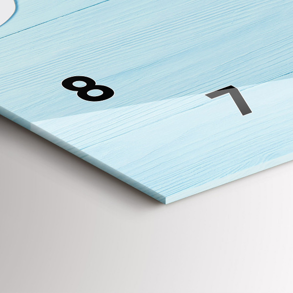 Vízszintes üvegóra Gyermek tábla