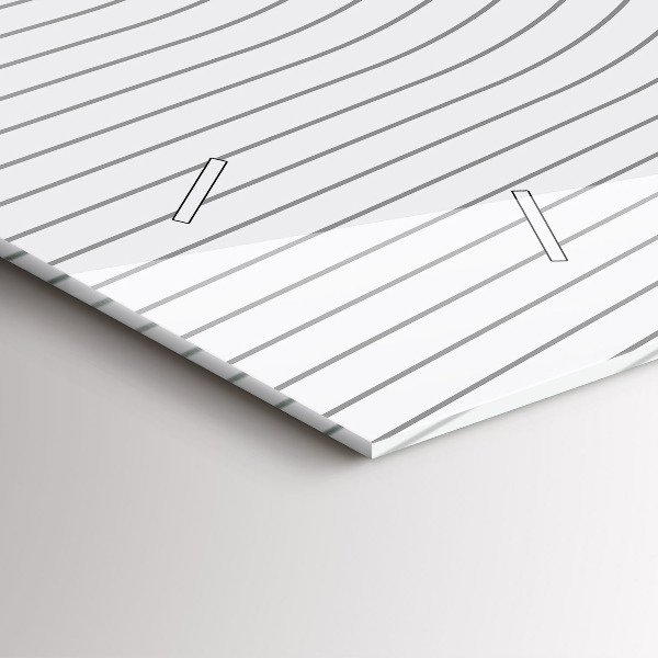 Vízszintes üvegóra Absztrakciós vonalak